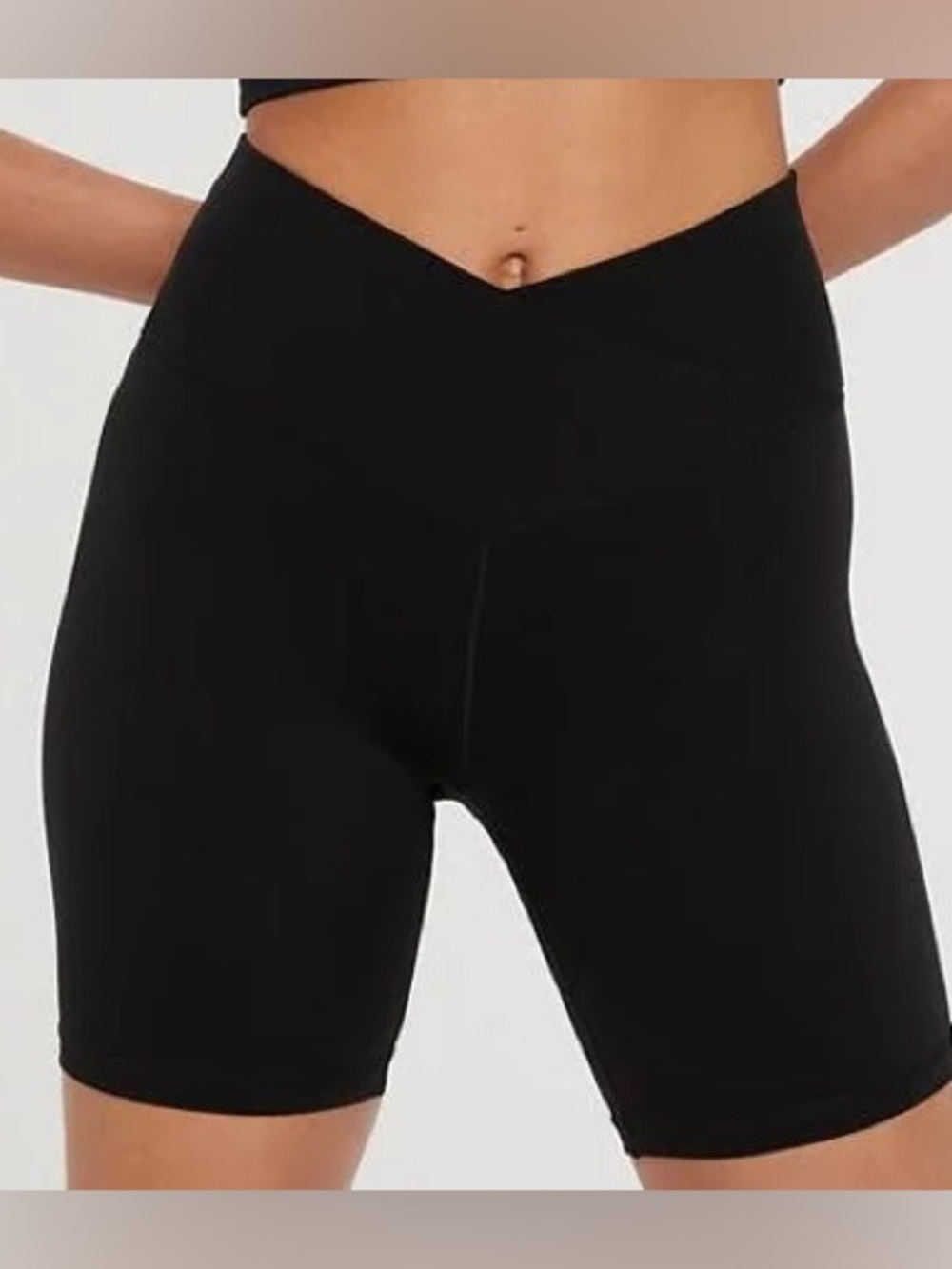 Aerie crossover bike shorts